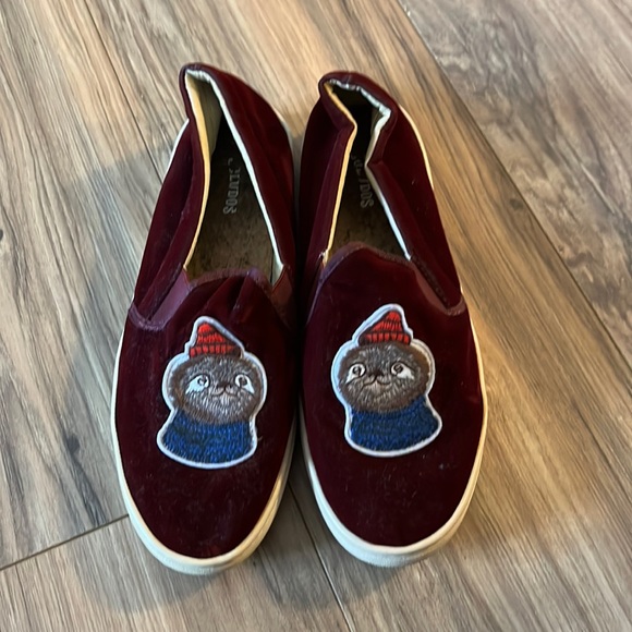 Soludos Velvet Sloth Slip On Sneakers 9.5 - Picture 1 of 6